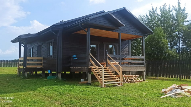 Строительство дома из бруса под ключ ДБ-211