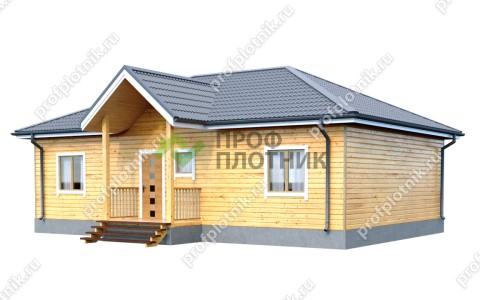 Проект дома из бруса ДБ-137 8х12, площадью 94 м2