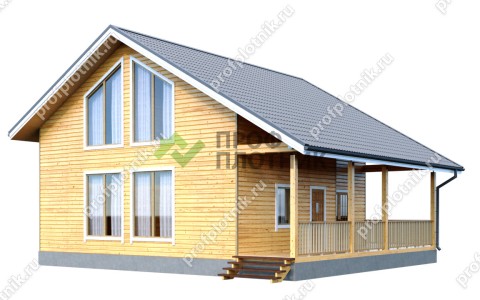 Проект дома из бруса ДБ-176 9х10, площадью 144 м2