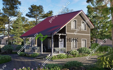 Проект дома из бруса ДБ-230