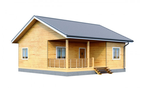 Проект каркасного дома 9 м х 9 м К-32