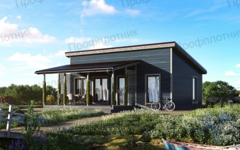 Проект дома из бруса 6 м х 9 м ДБ-19