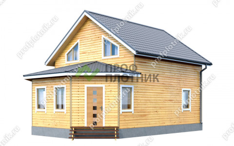 Проект каркасного дома К-140 7х10, площадью 105  м2