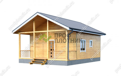 Проект каркасного дома К-142 7х7, площадью 42 м2  в Москве и Московской области