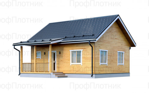 Проект дома из бруса 7 м х 8 м ДБ-29