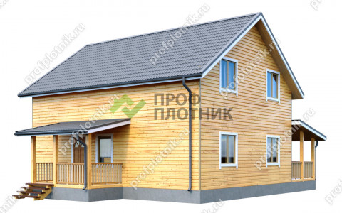 Проект каркасного дома К-152 8х10, площадью 144 м2  в Москве и Московской области