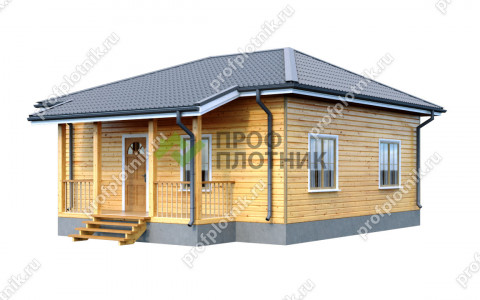 Проект каркасного дома К-179 8х8, площадью 56 м2  в Москве и Московской области