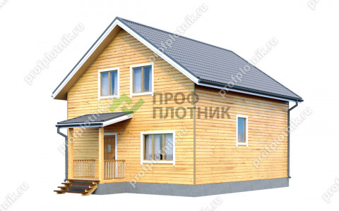 Проект каркасного дома К-187 8х9, площадью 124 м2  в Москве и Московской области