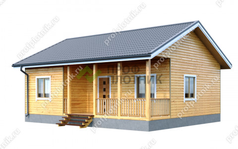 Проект каркасного дома К-194 8х9, площадью 56 м2  в Москве и Московской области