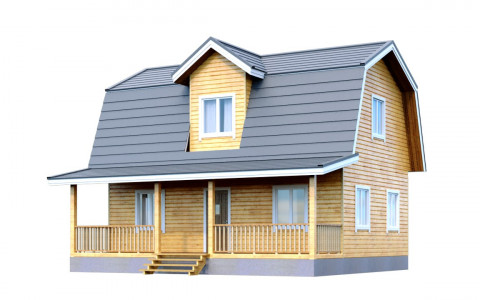 Проект каркасного дома К-195 6х9, площадью 86 м2  в Москве и Московской области