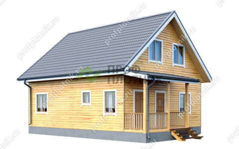 Проект каркасного дома К-202 8х9, площадью 110 м2  в Москве и Московской области