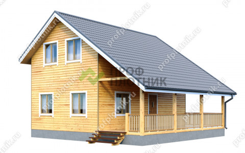 Проект каркасного дома К-207 6х9, площадью 87 м2  в Москве и Московской области