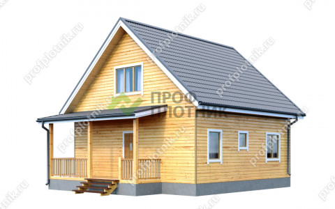 Проект каркасного дома К-209 8х8, площадью 102 м2  в Москве и Московской области