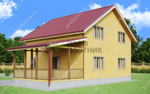 Проект каркасного дома К-214 9х9, площадью 154 м2  в Москве и Московской области