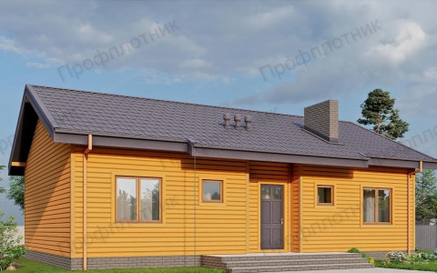 Проект дома из бруса 8 м х 8 м ДК-34 под ключ в Москве и Московской области