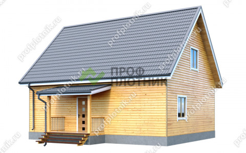 Проект дома из бруса ДК-161 8х10, площадью 130 м2 под ключ в Москве и Московской области