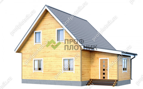 Проект дома из бруса ДК-163 8х11, площадью 105 м2 под ключ в Москве и Московской области