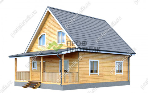 Проект дома из бруса ДК-175 8х9, площадью 113 м2 под ключ в Москве и Московской области