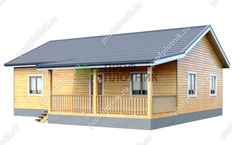 Проект дома из бруса ДК-181 8х12, площадью 90 м2 под ключ в Москве и Московской области